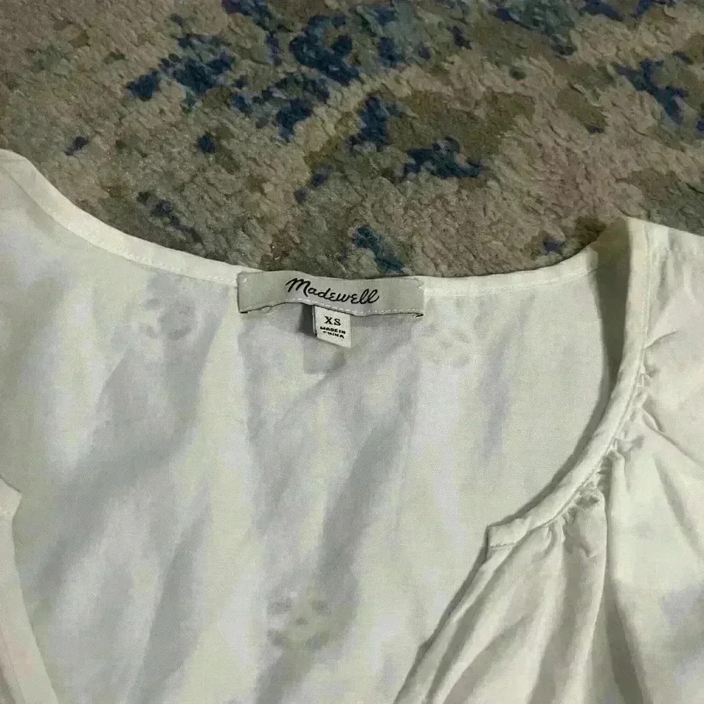 Madewell white eyelet garden dress Xsmall - Picture 7 of 7